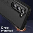 thumbnail image 6 of ELEHOLD for Samsung Z Fold 6 Case,Hinge Protection Invisible Kickstand Slim Anti-Scratch Shock-Absorbent Shockproof All-Inclusive Protection with Screen Protector for Samsung Z Fold 6,Black, 6 of 6