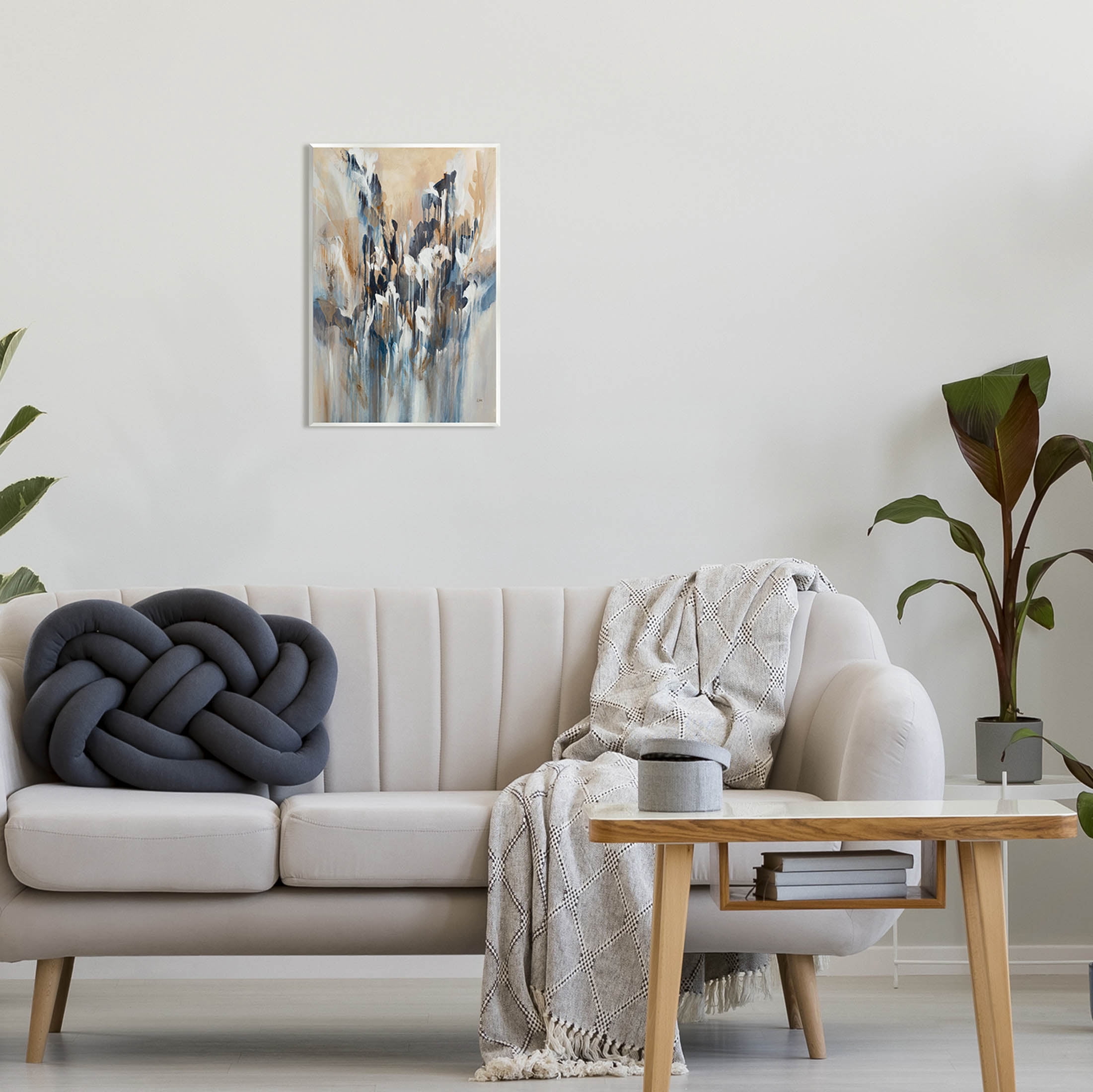 Stupell Industries Layered Botanical Abstract Drip Painting Unframed Art Print Wall Art, Design by K. Nari