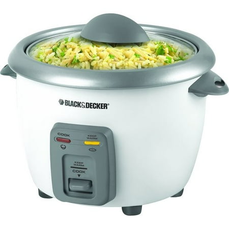 Black & Decker 6-Cup Rice Cooker with Steamer Basket