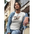 thumbnail image 2 of Cute Dog With Bunny Ears T-Shirt Women -Image by Shutterstock, Female XX-Large, 2 of 4