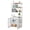 White, variant on MROOBEST Bookshelf Desk Modern Space Saving Home Office Furniture Durable Metal Black