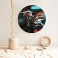 thumbnail image 5 of Cauagu Futuristic Robot Hummingbird Print Bone China Decorative Plate, Wall Mount Plate Holiday Decor Decorative Ceramic Plates with Stand Elegant Household Plates Decorative-10in, 5 of 6