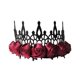 thumbnail image 1 of Rose Shape Tiaras Wedding Crown Creative Headwrap Halloween Headband Fashion Headdress for Women Wedding, 1 of 3