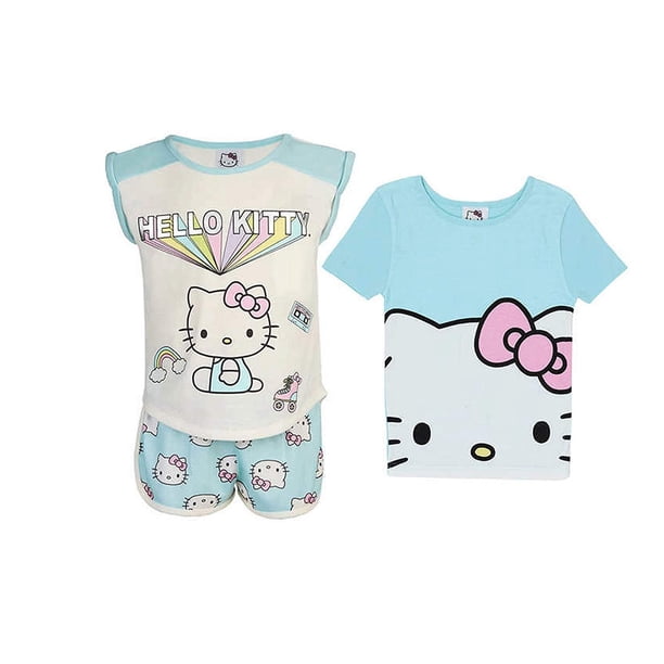 Hello Kitty Little Girls 3 Piece Pajamas Sets 4T Walmart 