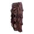 thumbnail image 4 of Mrat Renaissance Skirt Darkness Women's Gothic Steampunk Skirt High-Low Skirt S-64 Coffee XXL, 4 of 4
