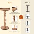 thumbnail image 5 of Hearthlight Home Round Side Table, Small Drink Table End Table with Solid Wood Leg for Living Room Bedroom Office,Natural,12inch, 5 of 8