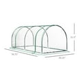 thumbnail image 3 of Mini Greenhouse - 6.6ft Portable Plant Greenhouse with PVC Cover, Steel Frame, Roll-Up Door - Outdoor Garden Greenhouse for Flowers, Herbs & Seedlings, 3 of 7