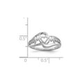 thumbnail image 3 of Sterling Silver Rhodium Plated MOM Heart Ring, 3 of 5