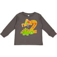 thumbnail image 3 of Inktastic Happy Dinosaur Second Birthday-green Boys or Girls Long Sleeve Toddler T-Shirt, 3 of 5