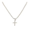 thumbnail image 2 of Huepoe Women Necklace Cross Pendant Shimmering Surface Adjustable Length Neck Jewelry Daily Wear Gifting Lightweight Lady Clavicle Necklace, 2 of 8