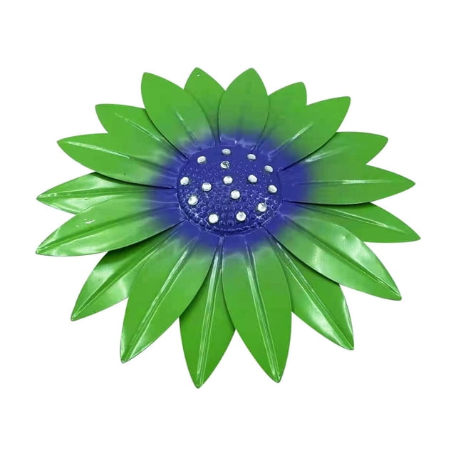 Fiudx Liquidación de ahorros de verano Decoración festiva de flores de metal para interiores y exteriores, 6 pulgadas