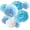 BLUE, variant on Tissue Paper Pom Poms Party Decorations,  Tissue Balls Colorful Flowers Pom, Large Pom Poms for Wedding Birthday Celebration Outdoor Decoration - Yellow & White (8"/ 10"/ 12")