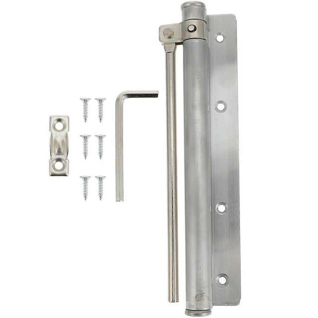 Adjustable Closing Door Closer Device Home Use Silver 18.5X17.5X3.5CM Automatic Closing 1Set