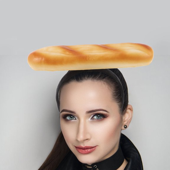 OUNONA Bread Headband for Women Creative Food Hair Hoop Hair Accessory Cosplay Headband for Parties Festivals for All Occasions