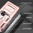 thumbnail image 5 of for Samsung Galaxy S10 Plus Case with HD Screen Protector, Build in 360° Rotating Ring Kickstand [Military Grade] Protective Case for Galaxy S10 Plus, Rose Gold, 5 of 13
