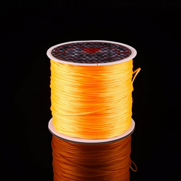 Hilo elástico plano, cuerda elástica de seda plana de cristal, cuerda elástica para bricolaje, pulsera de cuentas, cuerda para enhebrar, hilo de spandex