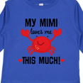 thumbnail image 4 of Inktastic Mimi Loves Me Grandson Boys or Girls Long Sleeve Toddler T-Shirt, 4 of 5