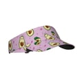 thumbnail image 2 of Yiaed Different Avocados Print Sport Sun Visor Hats Adjustable Empty Top Baseball Cap Cotton Ball Caps for Women and Men, 2 of 5