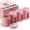 Pink, variant on Smell Proof Containers (120mL), Jars with Airtight Lids for Herbs, Spices, Coffee and Tea, Air Tight Glass Storage Jars with UV Protection Glass, (Set of 2) (Matte Black)