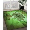 thumbnail image 3 of Ahgly Company Machine Washable Indoor Rectangle Transitional Green Area Rugs, 4' x 6', 3 of 7