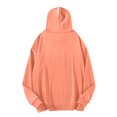 thumbnail image 4 of Momasggi Men's Big and Tall Hoodies Oversized Long Sleeve Drawstring Hooded Sweatshirts Fashion Solid Color Pullover Tops with Pockets Orange L, 4 of 8