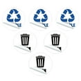 thumbnail image 4 of Miangastore Self-Adhesive Garbage Classification Stickers 6Pcs 4.9Inch, 4 of 8