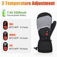 thumbnail image 4 of Sun Will Rechargeable Battery Heated Gloves for Men and Women,Winter Warmth Ski Mittens XXS-2XL, 4 of 11