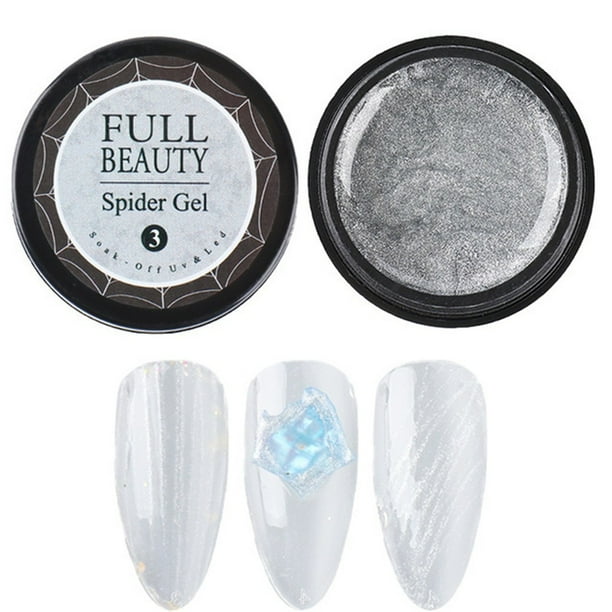 Gel transparente para uñas, esculpidor, para decoración de uñas, esmalte de araña, 6 ml, para pintar telarañas, dibujo de alambre, bolígrafo.