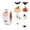 B003- Style C, variant on Halloween Bulk, 1 Inch 500 Count Holographic Halloween Pumpkin Decals Roll, Bulk, Halloween Party Favors Bulk, Halloween, Halloween Favors, Tear-Resistant Self-Adhesive Vintage