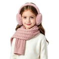 thumbnail image 5 of hengsof 2PC Kids Winter Earmuff Scarf Set,Girls Toddler Children Thickened Earmuff Knit Neck Warmer Gaiter Fleece Set 3-12Y, 5 of 5