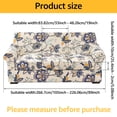 thumbnail image 3 of Toorise 4 Pieces Stretch Sofa Cover 3 Seater Couch Cover Printed Sofa Slipcover with 3 Separate Cushion Covers Washable Sofa Slip Covers for Living Room Home with Pets and Kids, 3 of 11