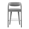 thumbnail image 5 of Modway Pinnacle 30" Upholstered Fabric Bar Stool in Gray/Silver (Set of 2), 5 of 10