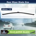 thumbnail image 2 of Unique Bargains 380mm 15" Rear Windshield Wiper for Volvo XC60 2010-2011, 2 of 6