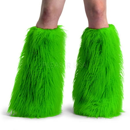 Womens Faux Fur Boot Sleeves Halloween Costume Accessory