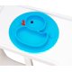 thumbnail image 4 of Baby Blue Duck Bandeja de Silicona, Aspiradora Antideslizante para niños, Cuenco con Compartimento Antideslizante, Lavavajillas y Microondas, 4 of 5