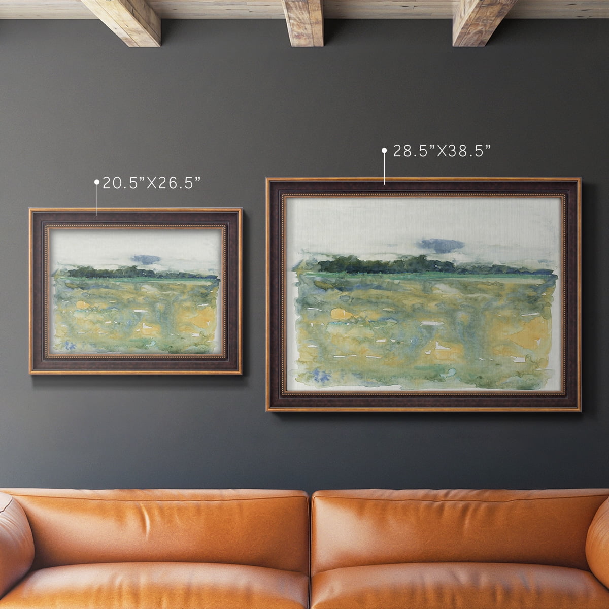 Flowing Landscape II Premium Framed Canvas- Ready to Hang