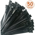 thumbnail image 2 of [50 Piezas] Corbatas de cable reutilizables, Canwn Nylon Heavy Duty Zip Ties Mini Cable Flexible Tidies Slipknot Straps (Negro), 2 of 4