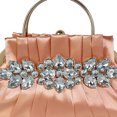 thumbnail image 2 of Bolso De Embrague De Noche Bolso de mano de noche para mujer con cadena de diamantes de imitación brillante para fiesta de cóctel (champán) Ehuebsd Para Estrenar, 2 of 3