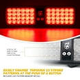 thumbnail image 2 of Xprite Decoy Series Windshield Visor 48 LED Strobe Lights - Red, 2 of 8