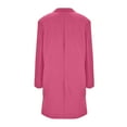 thumbnail image 5 of Women's Long Coats Single Breasted Pea Coat Winter Casual Blazer Jacket Trench Coat Hot Pink M, 5 of 9
