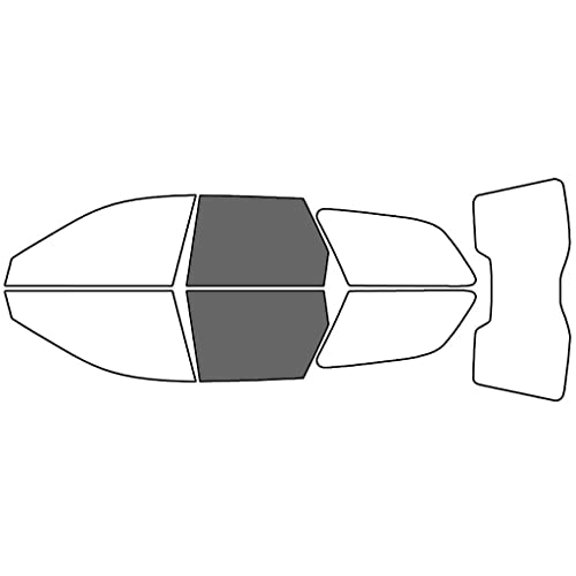 Rvinyl Window Tint Kit Compatible with Volkswagen Golf 1988-1992 (4 Door) - Back Precut Kit - 35%