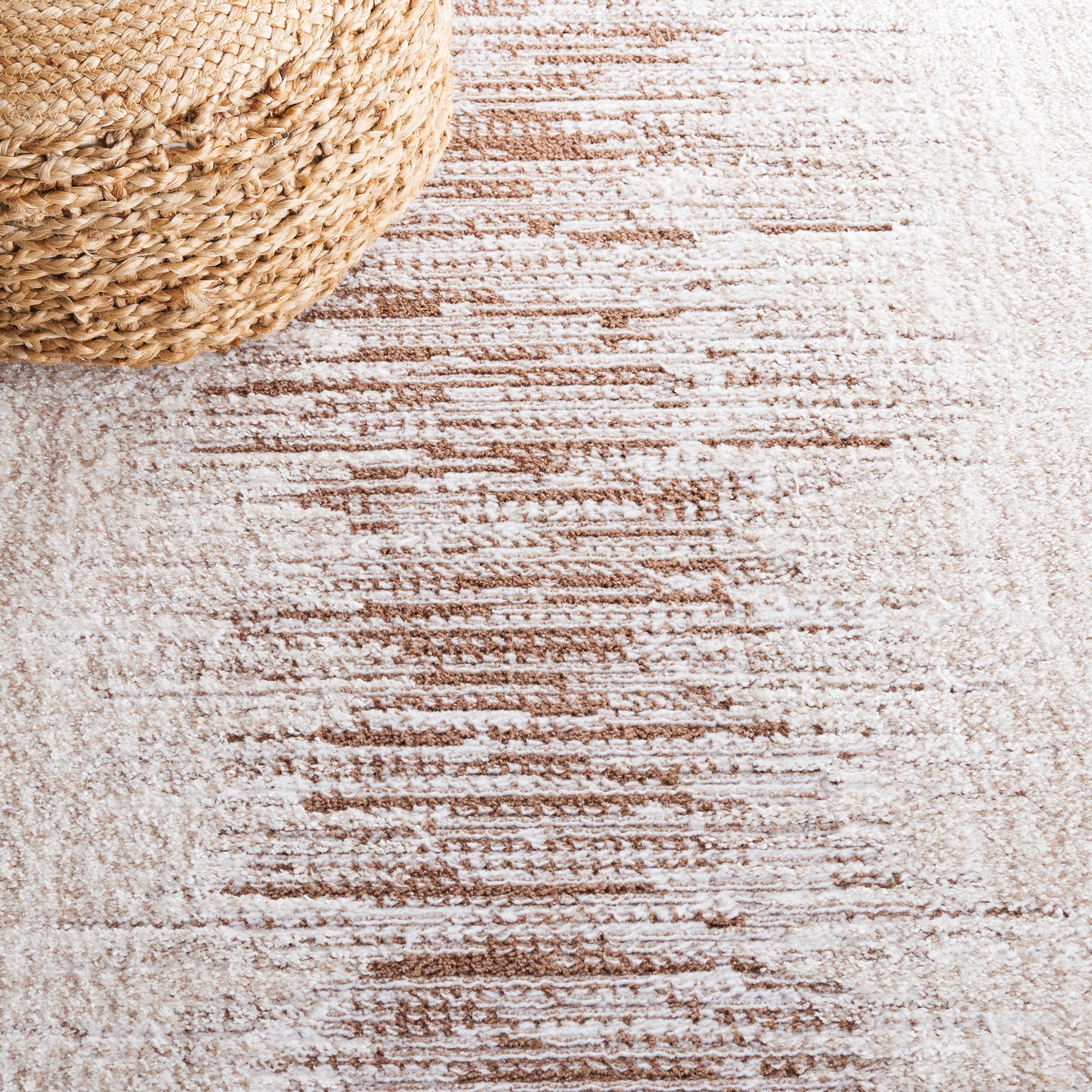SAFAVIEH Alamo Keila Abstract Area Rug, Taupe/Ivory, 4' x 6'
