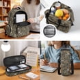 thumbnail image 5 of Garronmavis Brown Camo Dinosaur Skeleton Allover Print Children Backpack Combo, 17 Inch Prehistoric Theme Boys School Bag with Thermal Lunch Pack, Pen Case and Drink Bottle Holder, 5 of 8