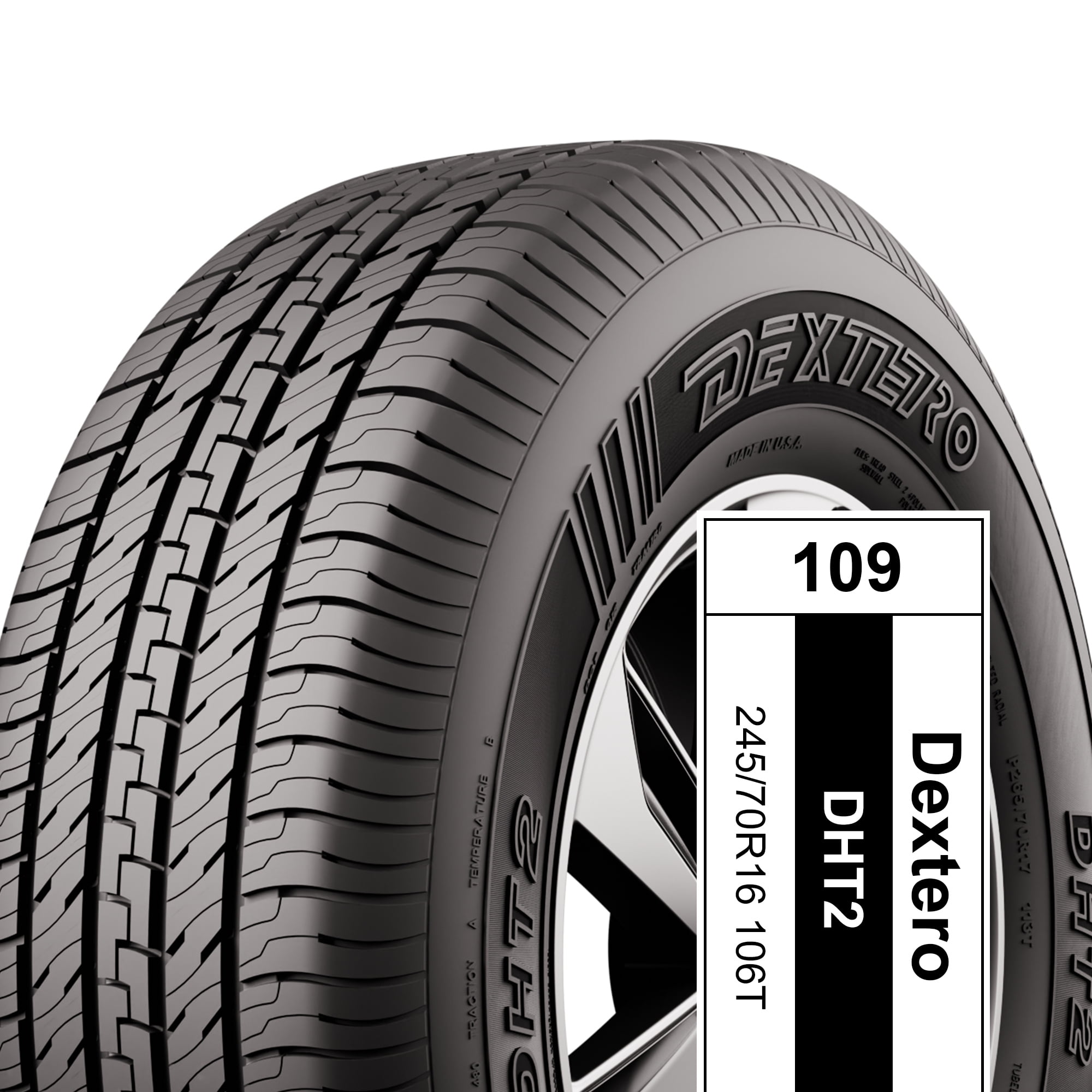 Dextero DAT1 All-Terrain Tire, 245/70R16 106T, for Trucks & SUVs