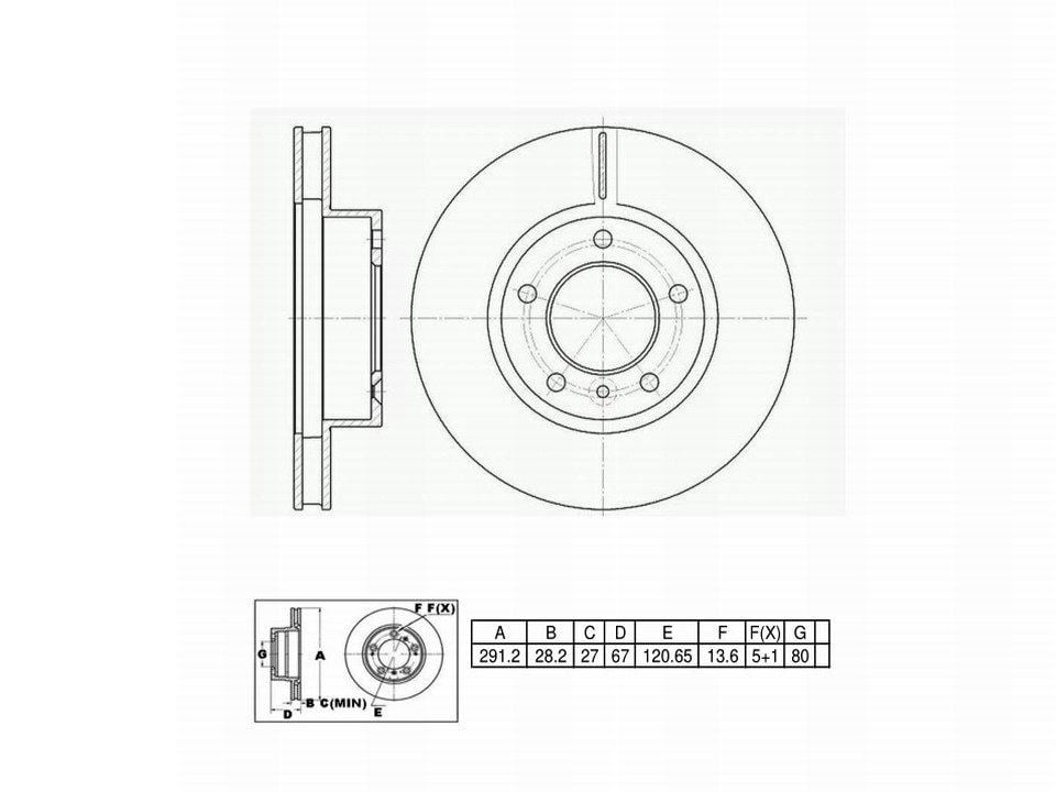 Winstop Brake Rotor, Front WS231950, Jaguar XJ6 1996-1990
