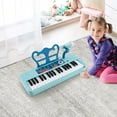 thumbnail image 4 of Gymax 37-Key Kids Piano Keyboard Toy Musical Electronic Instrument w/ Stool Blue, 4 of 10