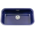 thumbnail image 1 of Houzer PCG-3600 NB Porcela Series Porcelain Enamel Steel Undermount Large Single Bowl Kitchen Sink, Navy Blue, 1 of 1