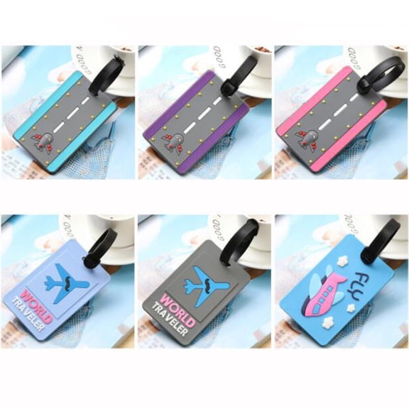 Masteelf 4 Pcs Luggage Tags for Travel Interesting Baggage Label Accessory