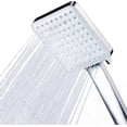 thumbnail image 1 of Square High Pressure Shower Head Universal Adjustable Replacement Powerful Shower Head, 6 Modes Bathroom Shower Hand Shower, Chrome, 1 of 5