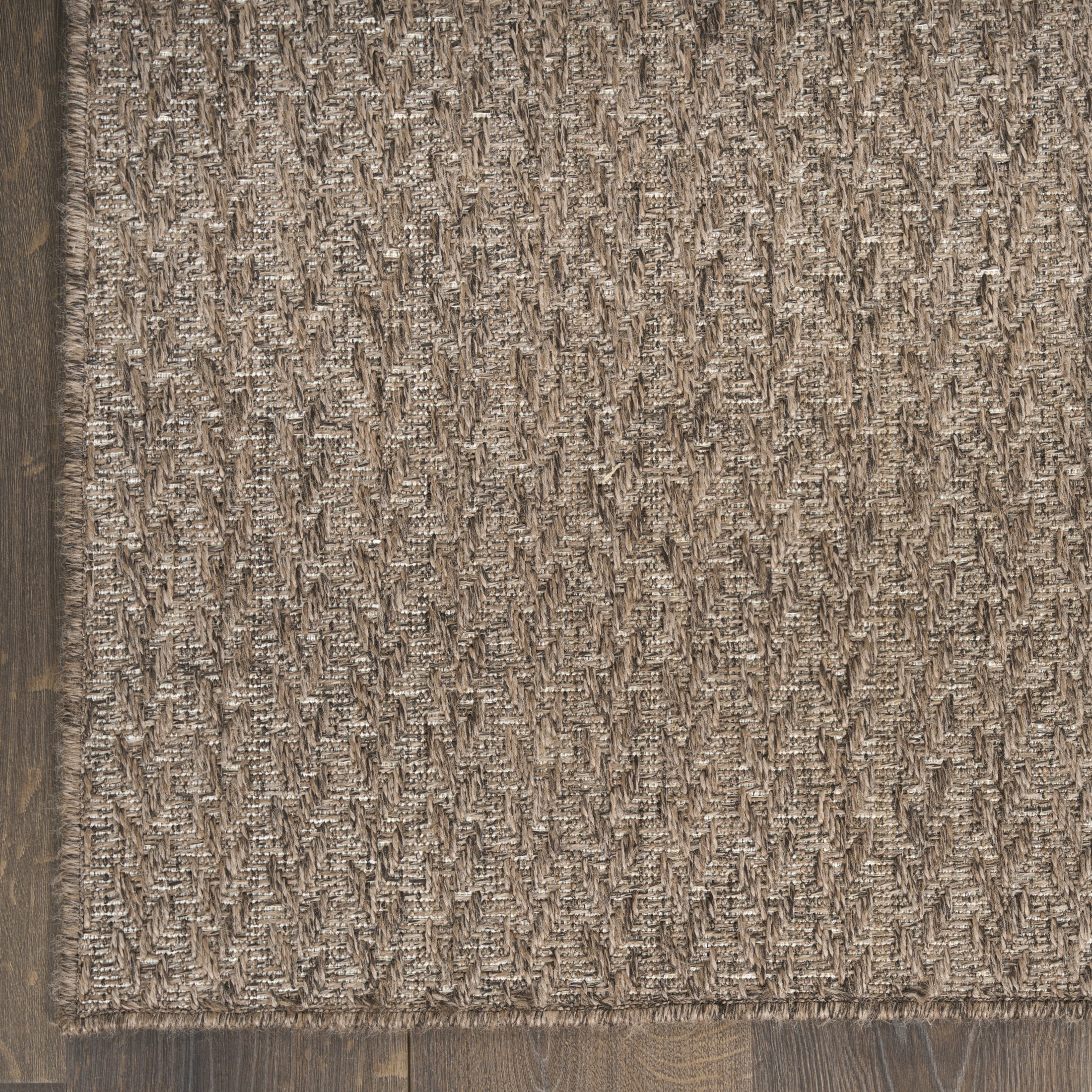 Nourison Tulum 6' x 9' Brown Outdoor Rug